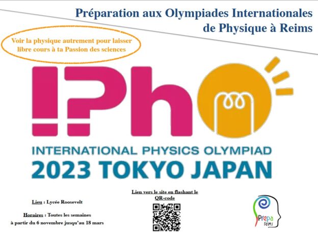 Affiche Olympiades Internationale de Physique à Reims