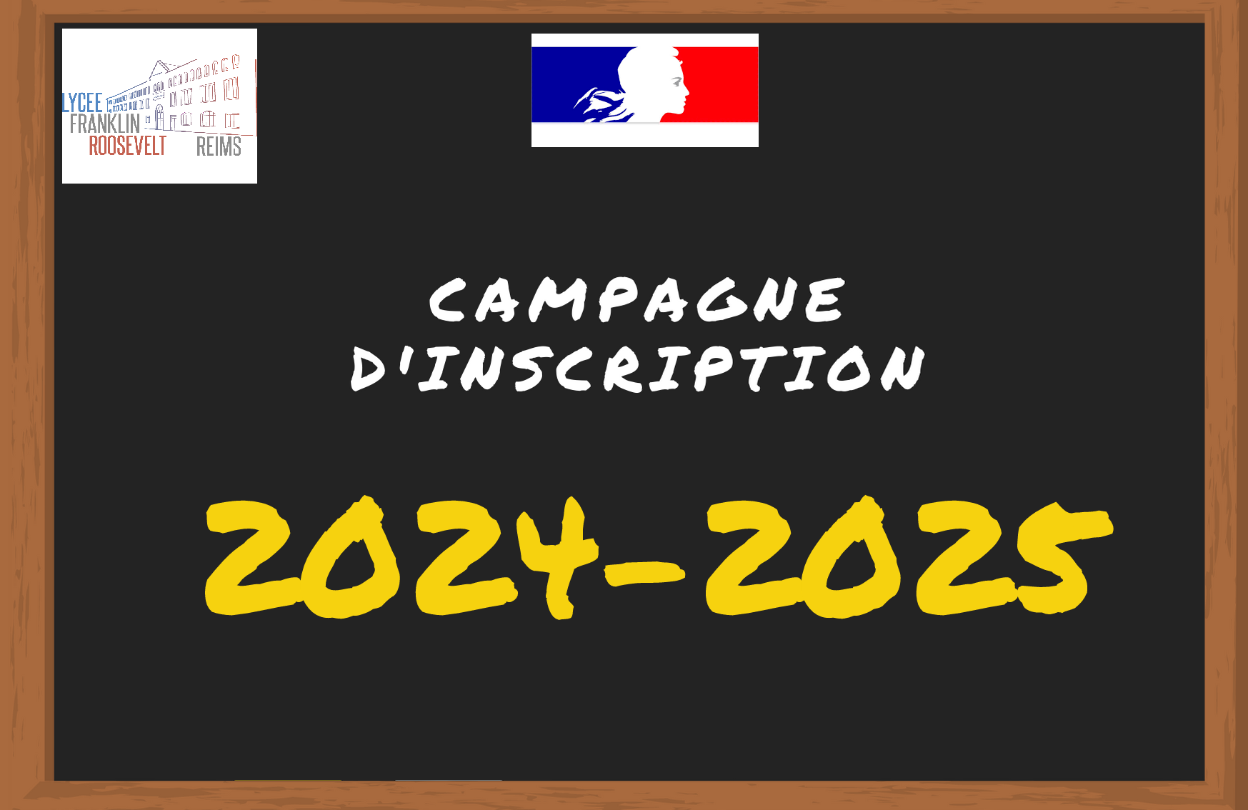 Logo campagne d'inscription 2024-2025
